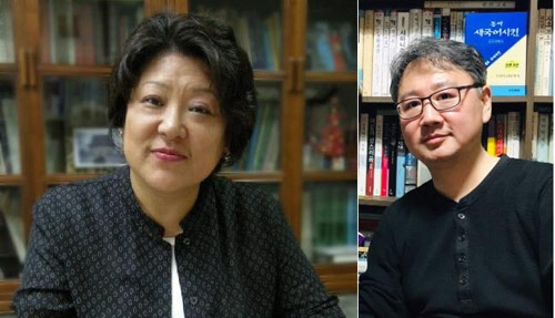 이사라 시인(왼쪽), 박성현 시인